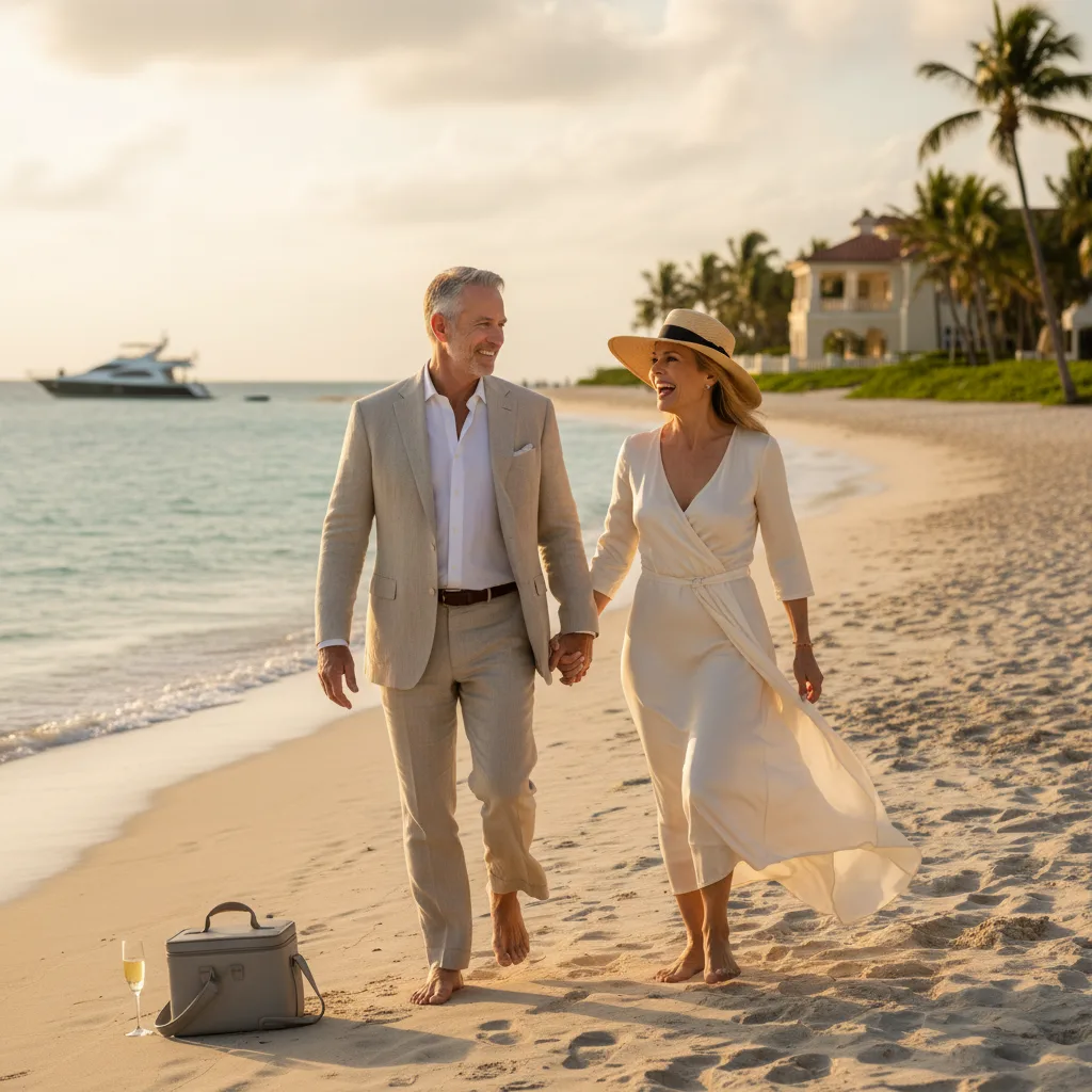 View of a modern Miami condominium building from the water