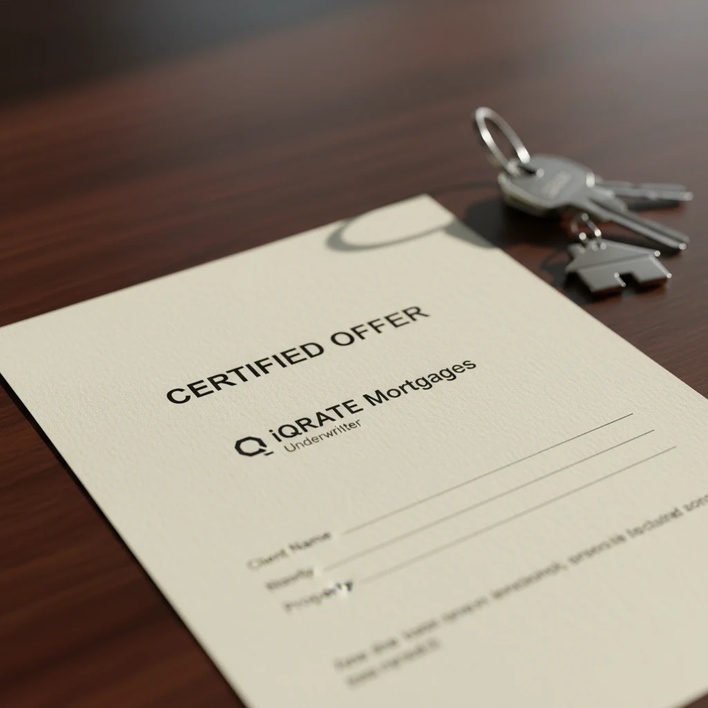 A real estate agent presenting a strong offer to sellers.