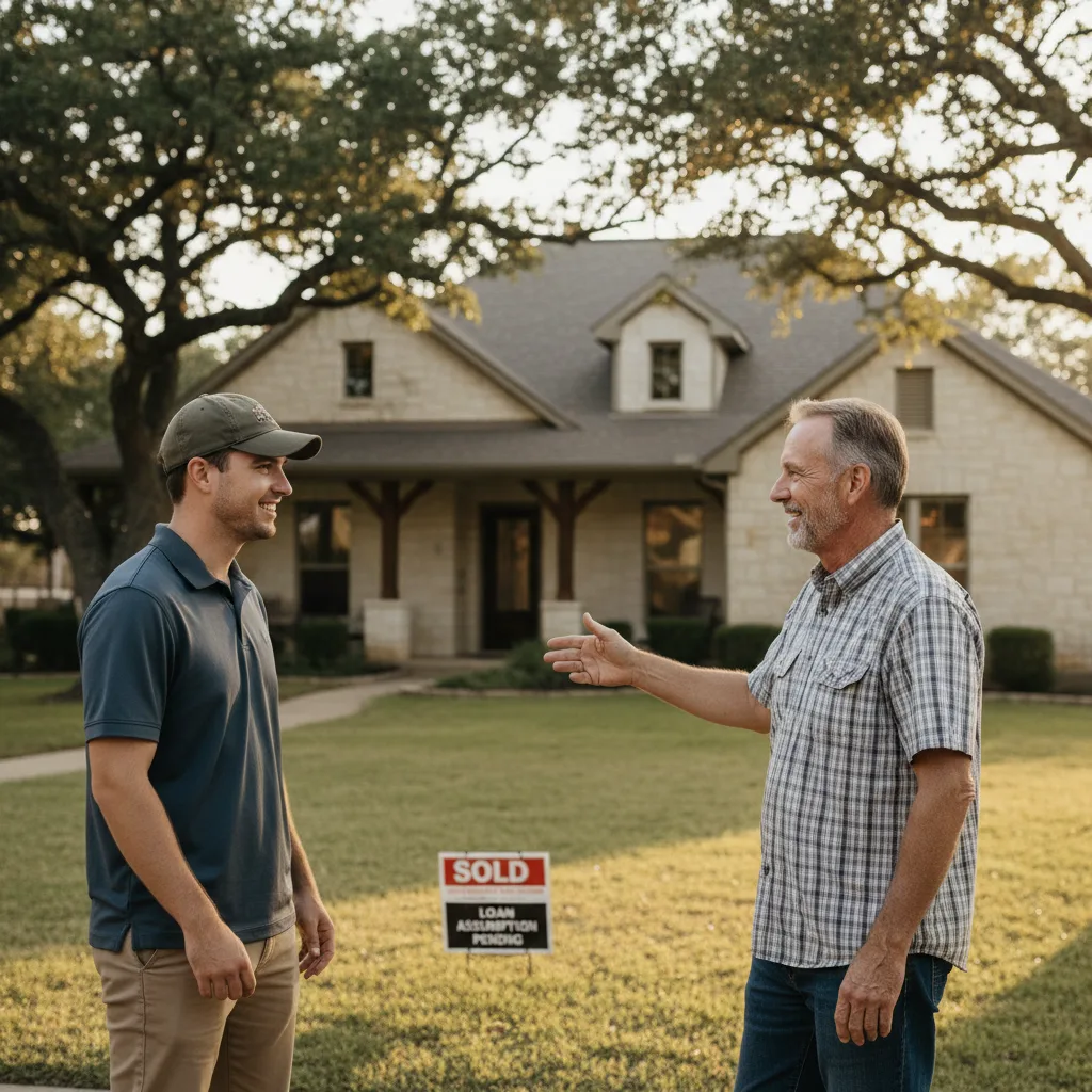 Step-by-step VA loan assumption process documentation being reviewed.