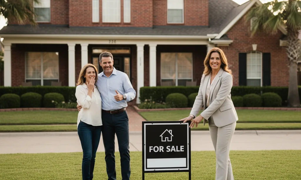 Realtor secures a new home listing confidently.