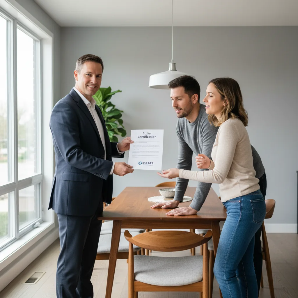 A happy family in front of their new home in Frisco.