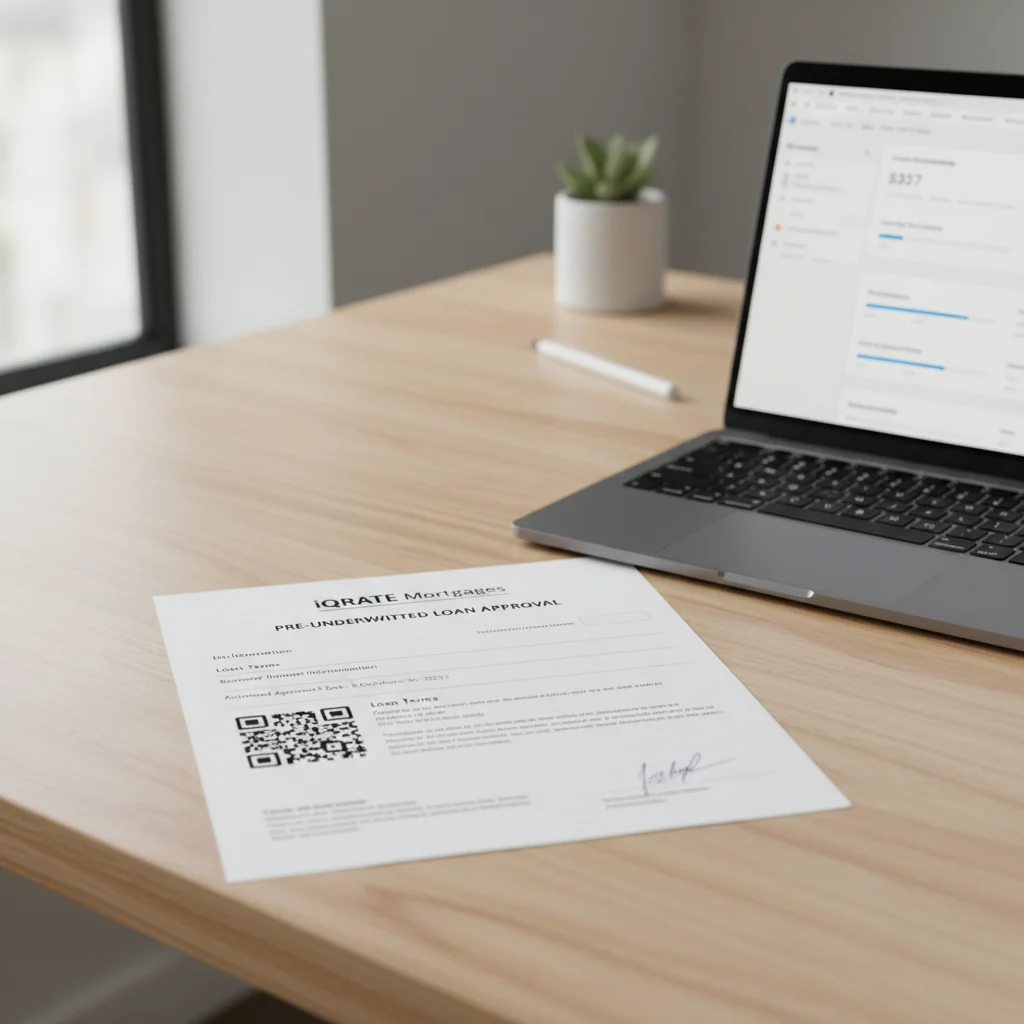 Real estate agent looking stressed over paperwork.