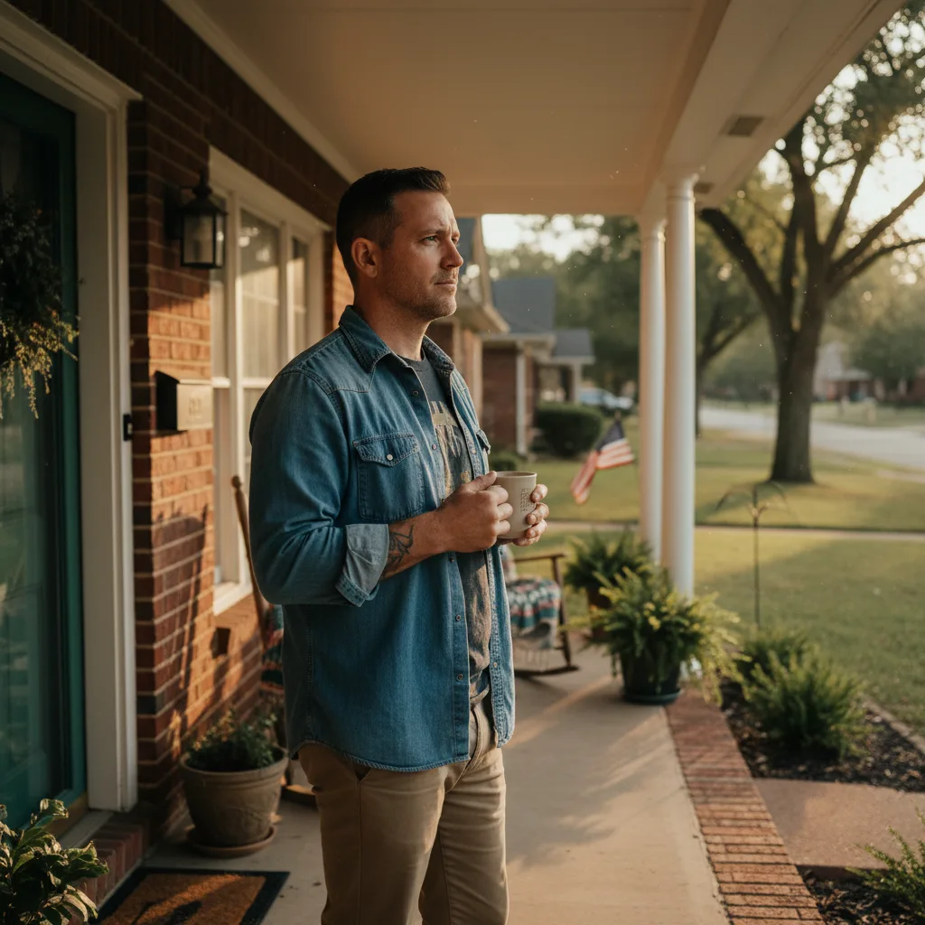 Exterior view of a modern suburban home in Dallas, Texas
