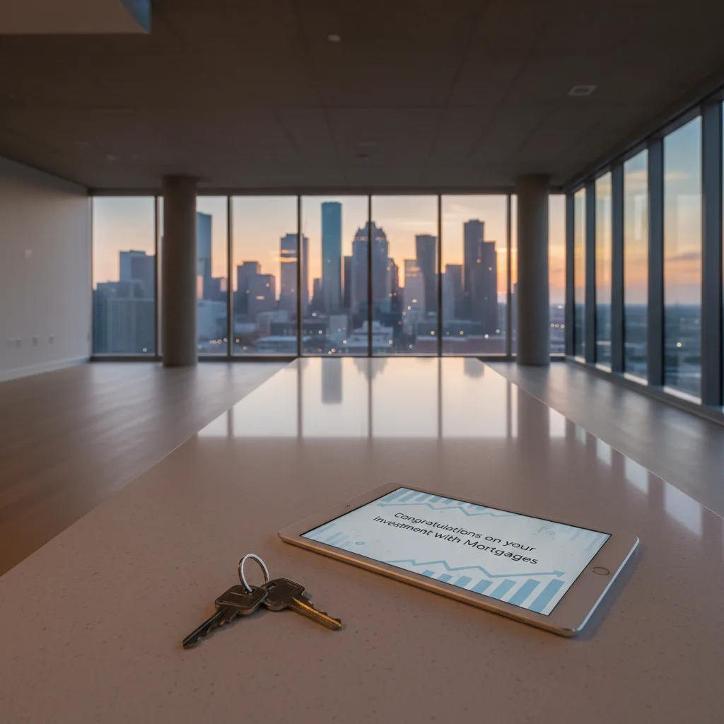 Houston skyline with modern buildings representing investment opportunities.