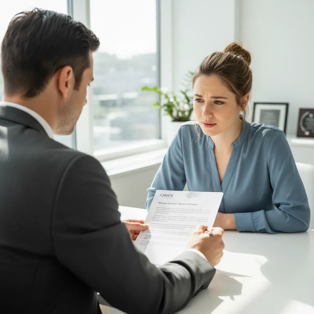 Calculator and documents representing the debt-to-income ratio calculation.