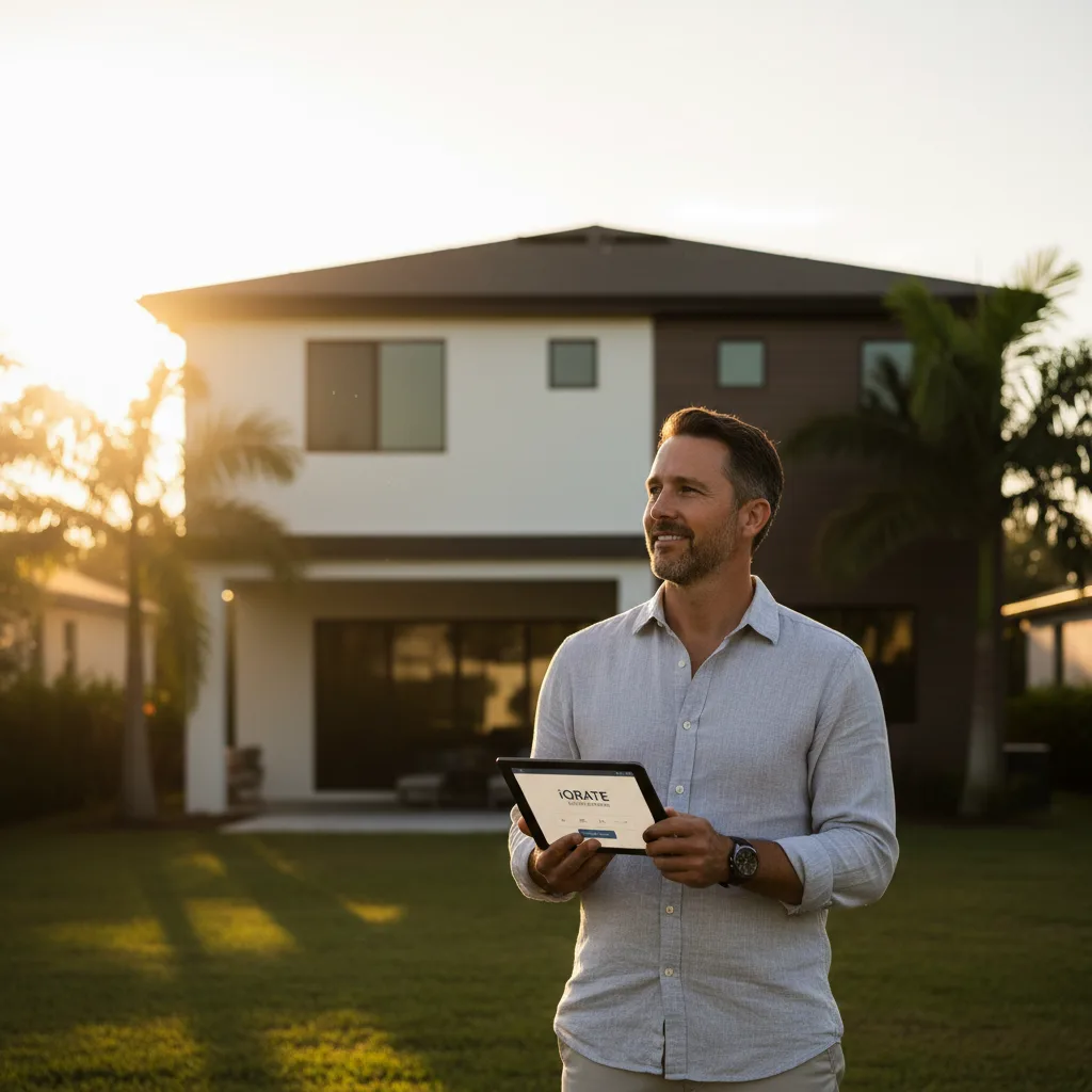 A person signing mortgage refinance documents in Fort Lauderdale.