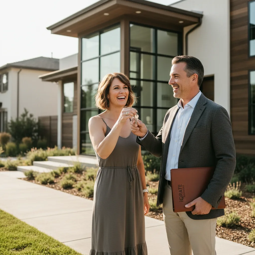 Real estate investor reviewing property financials for a DSCR loan