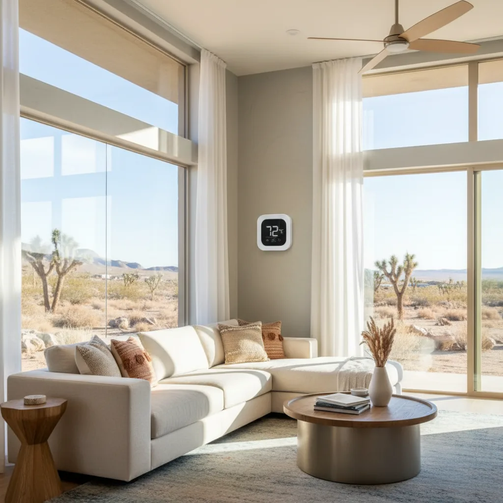 Energy efficient home with solar panels