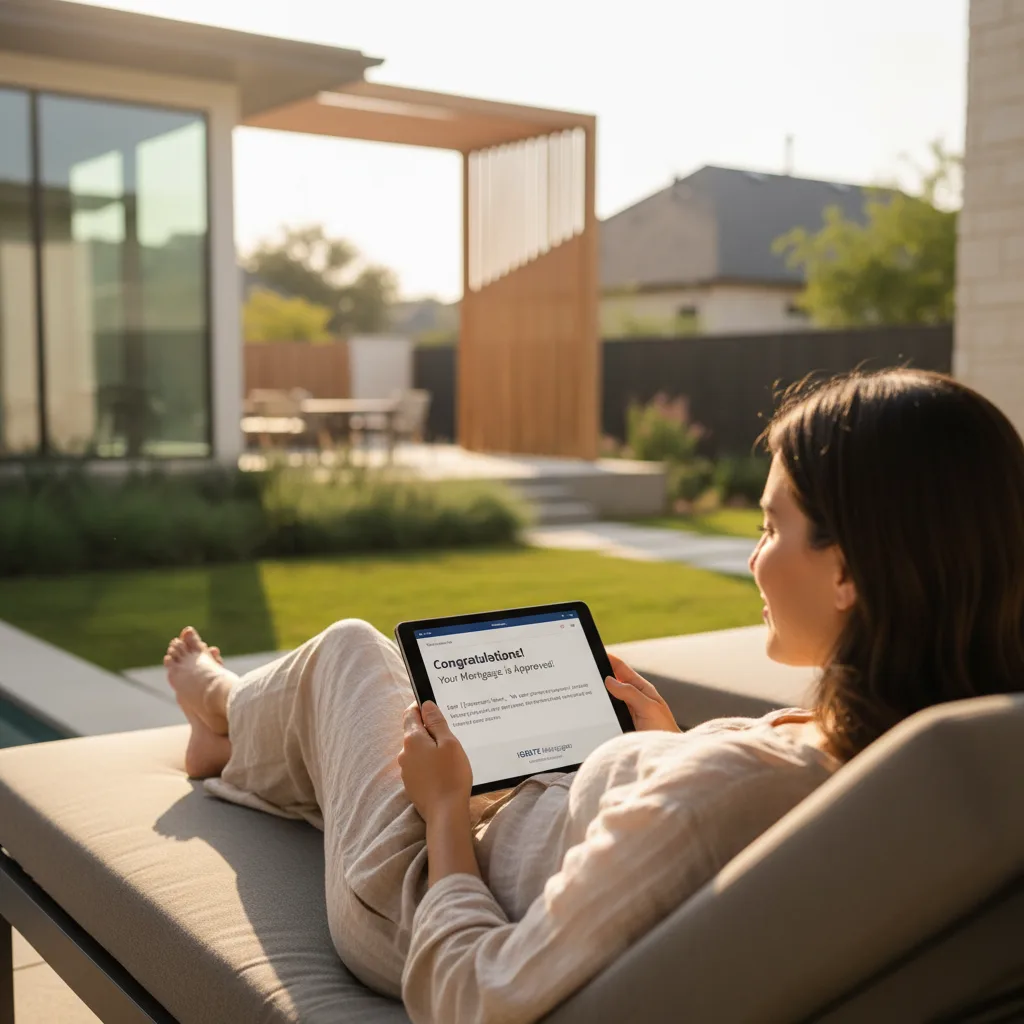 A modern home in Texas representing a cash purchase.