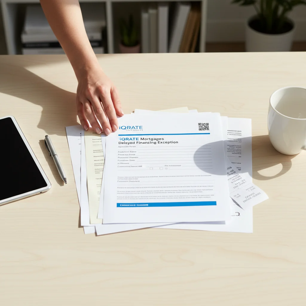 A person reviewing mortgage documents and closing costs.