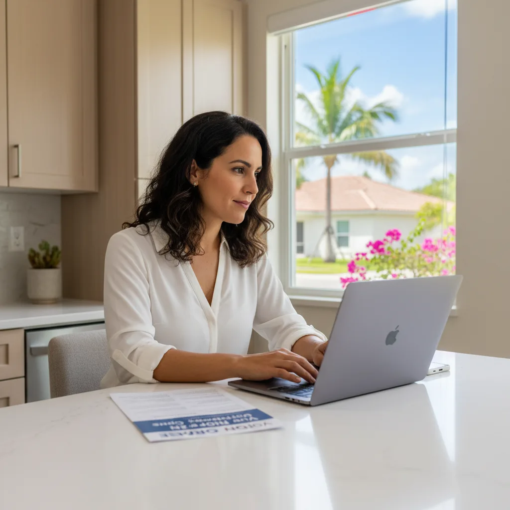 Couple looking at a house for sale in Orlando