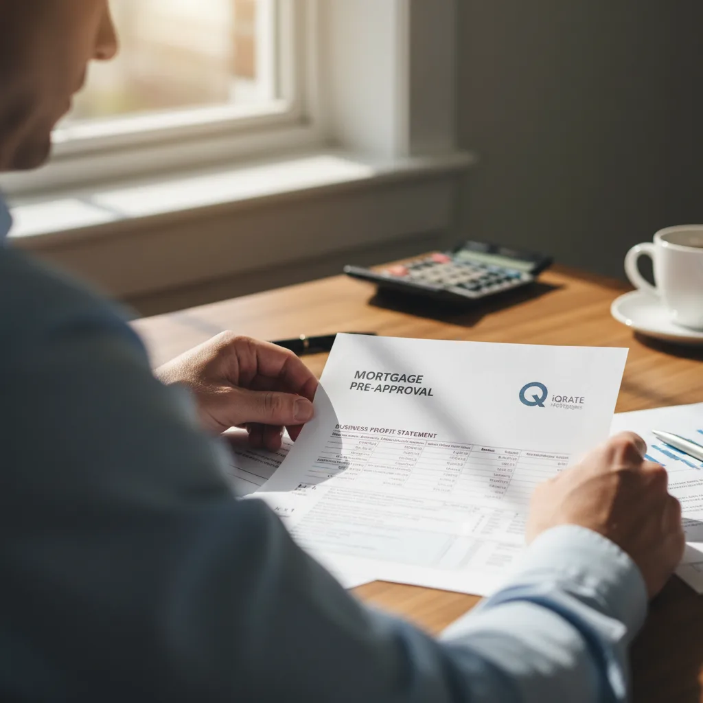 Stack of business tax documents including Form 1120-S and K-1s for a mortgage application.