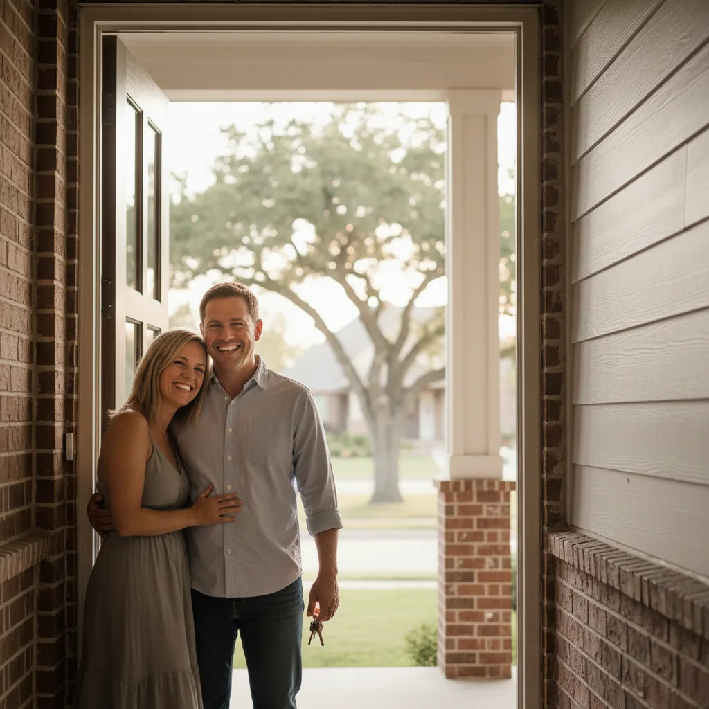 Business owner reviewing financial documents for a mortgage application.