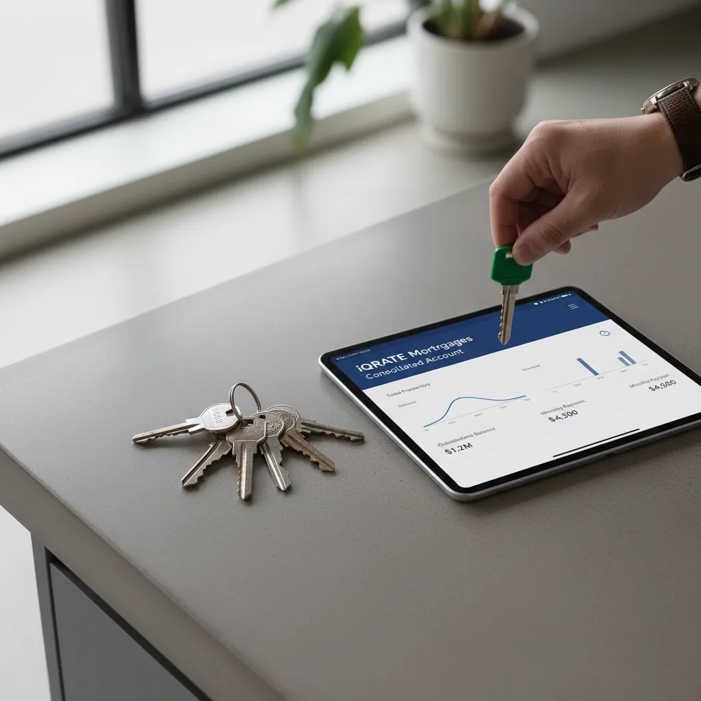 Magnifying glass over financial documents for loan underwriting