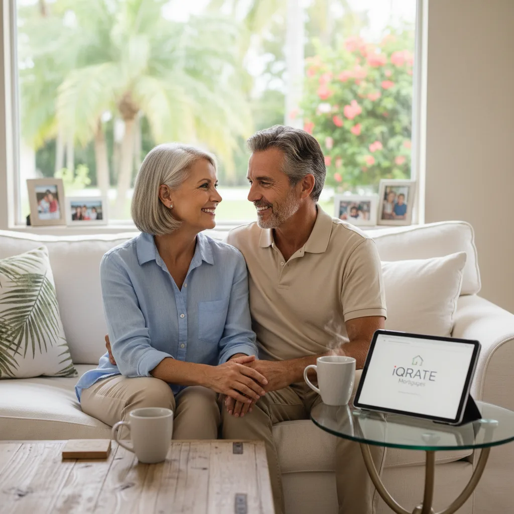 A calculator and pen on a desk, representing financial calculations for a mortgage refinance.