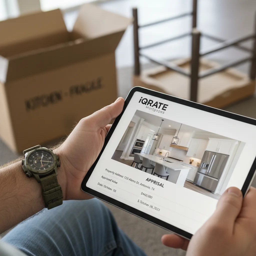 Real estate agent conducting a remote home inspection via video call