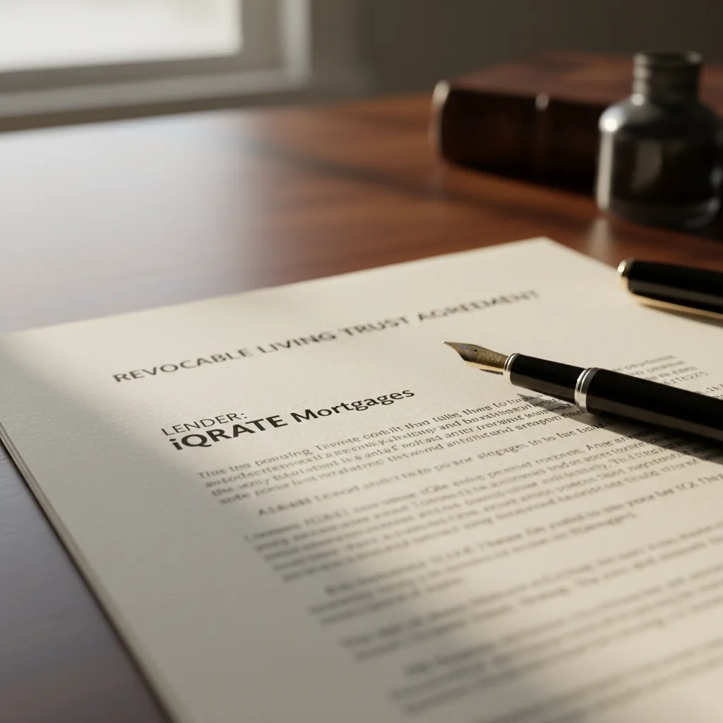 Reviewing trust documents for a jumbo loan approval