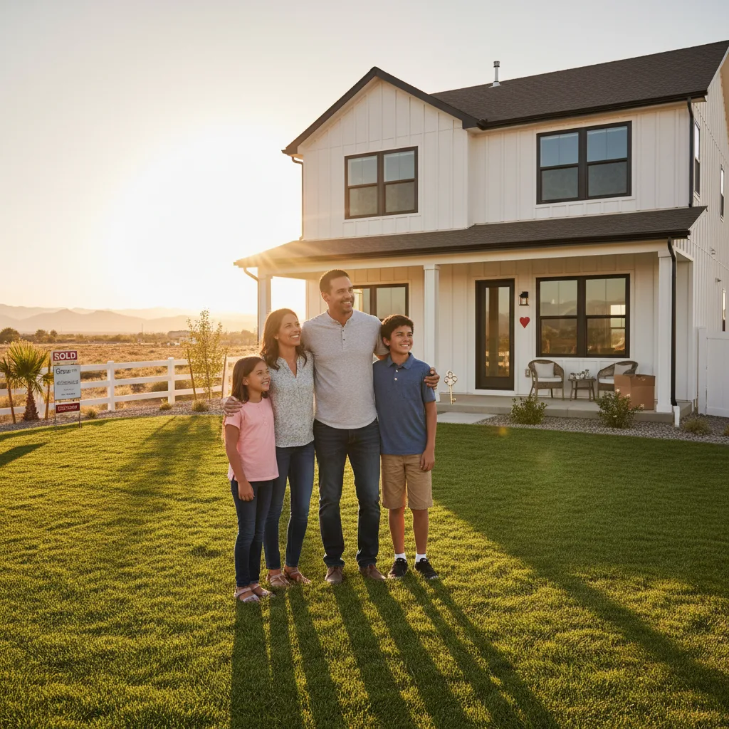 Homeowners reviewing their mortgage options.