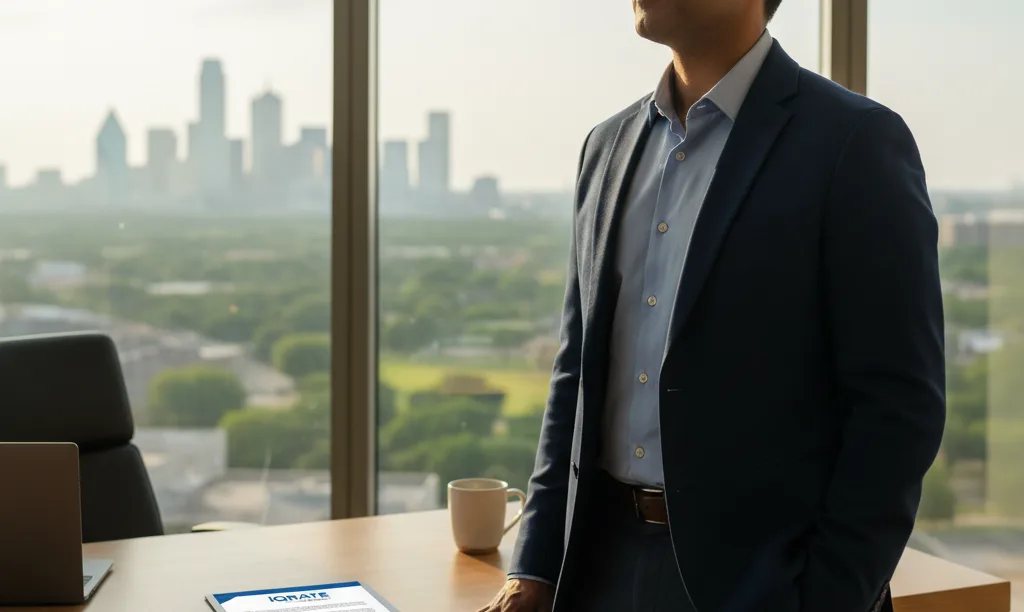 Self-employed homeowner in Dallas securing a mortgage.