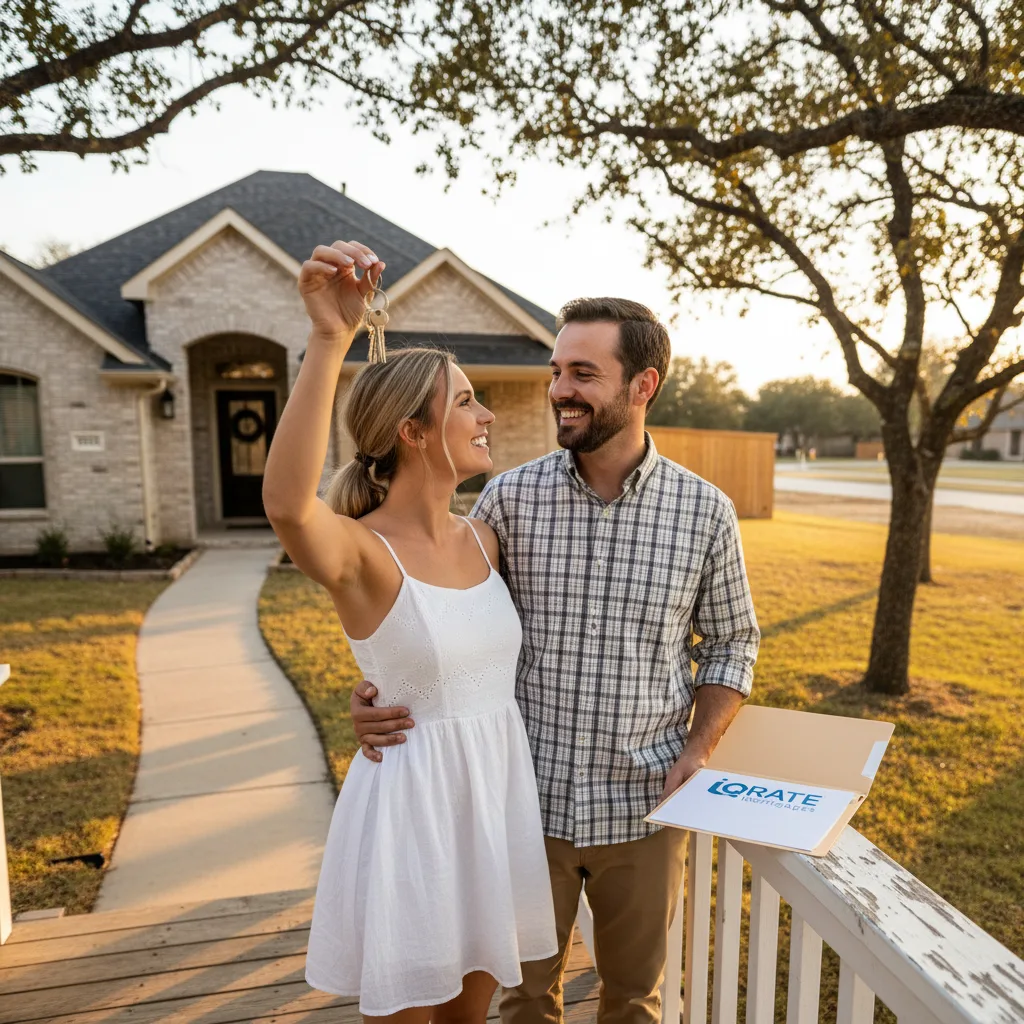A suburban home representing a dream that could be lost due to loan rejection.