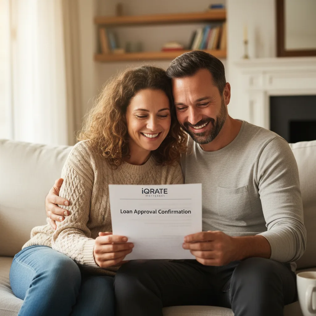 Self-employed professional reviewing financial documents for a mortgage application.