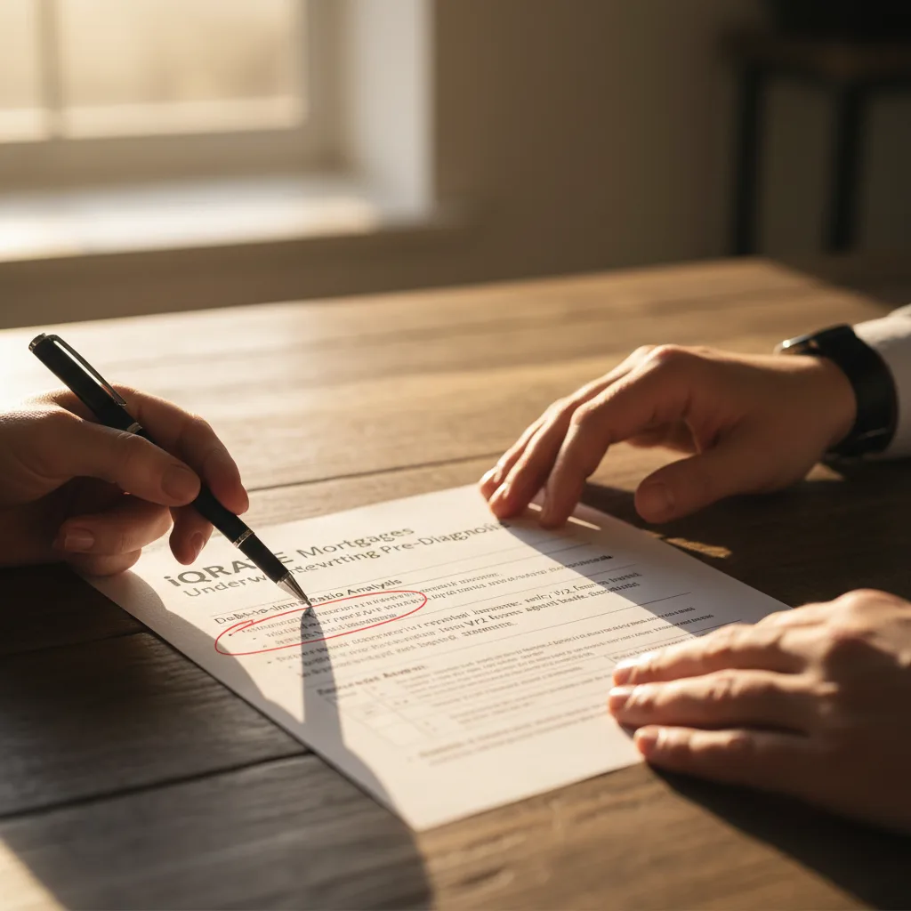 Real estate agent reviewing documents to prevent mortgage delays.