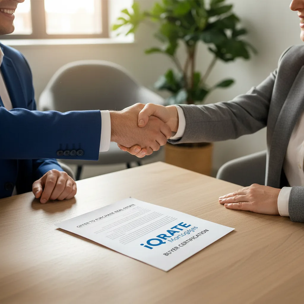 A certified home buyer reviewing mortgage documents.