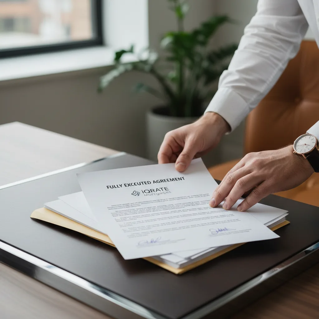 Reviewing a business sale agreement for a mortgage application
