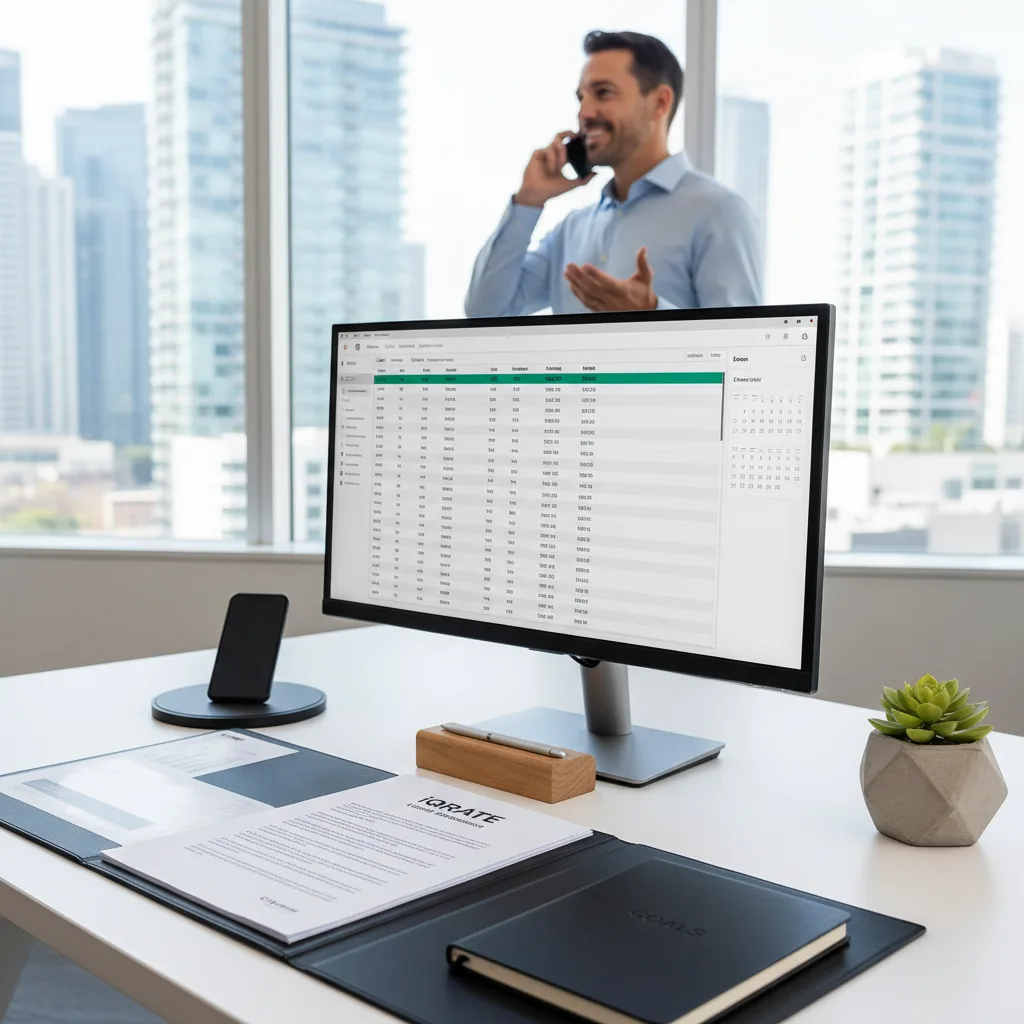 Real estate agent looking stressed while on the phone, illustrating the time cost of a troubled escrow.