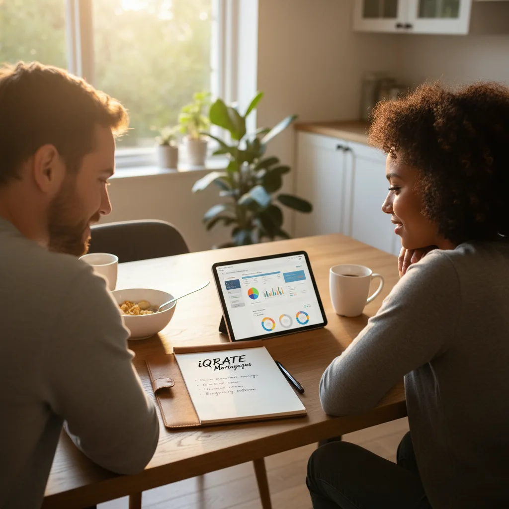 Tax documents and pay stubs organized for a mortgage application.