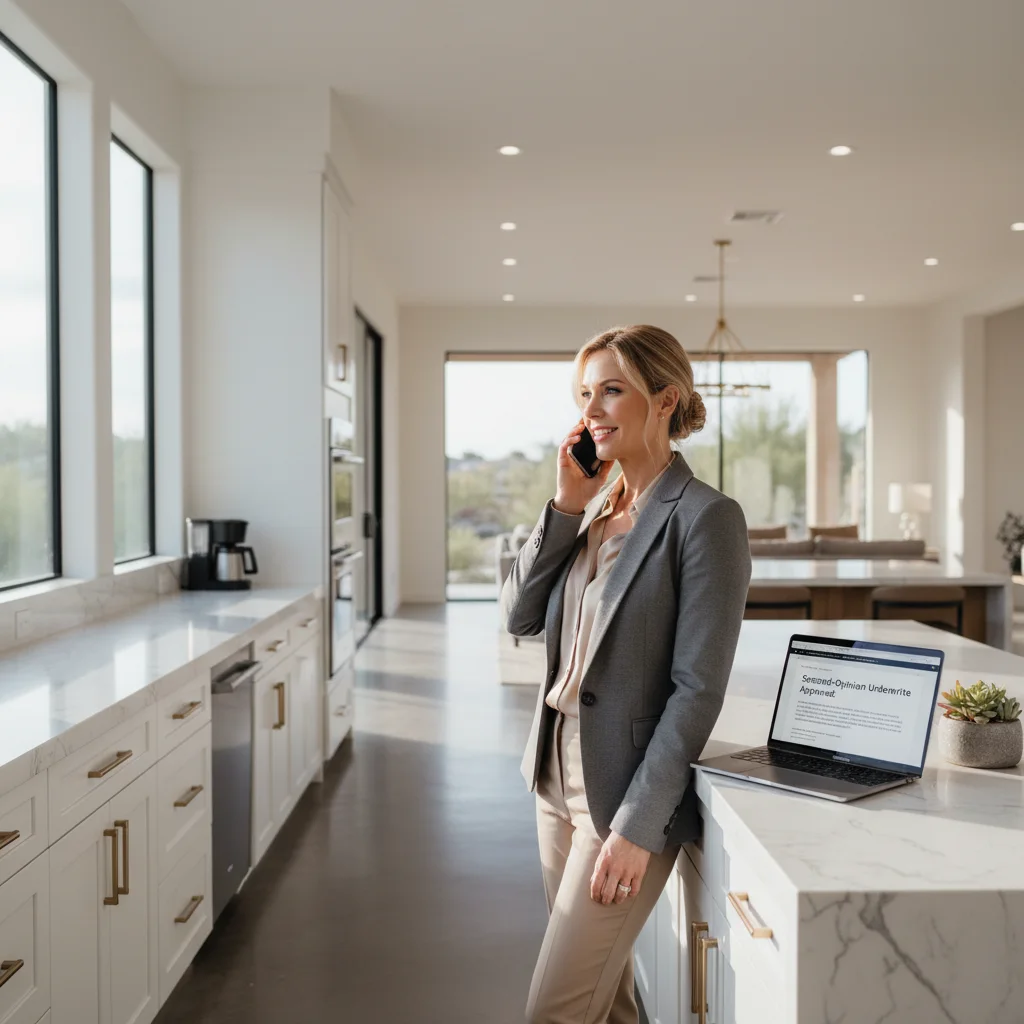 A home loan pre-approval letter being carefully reviewed.