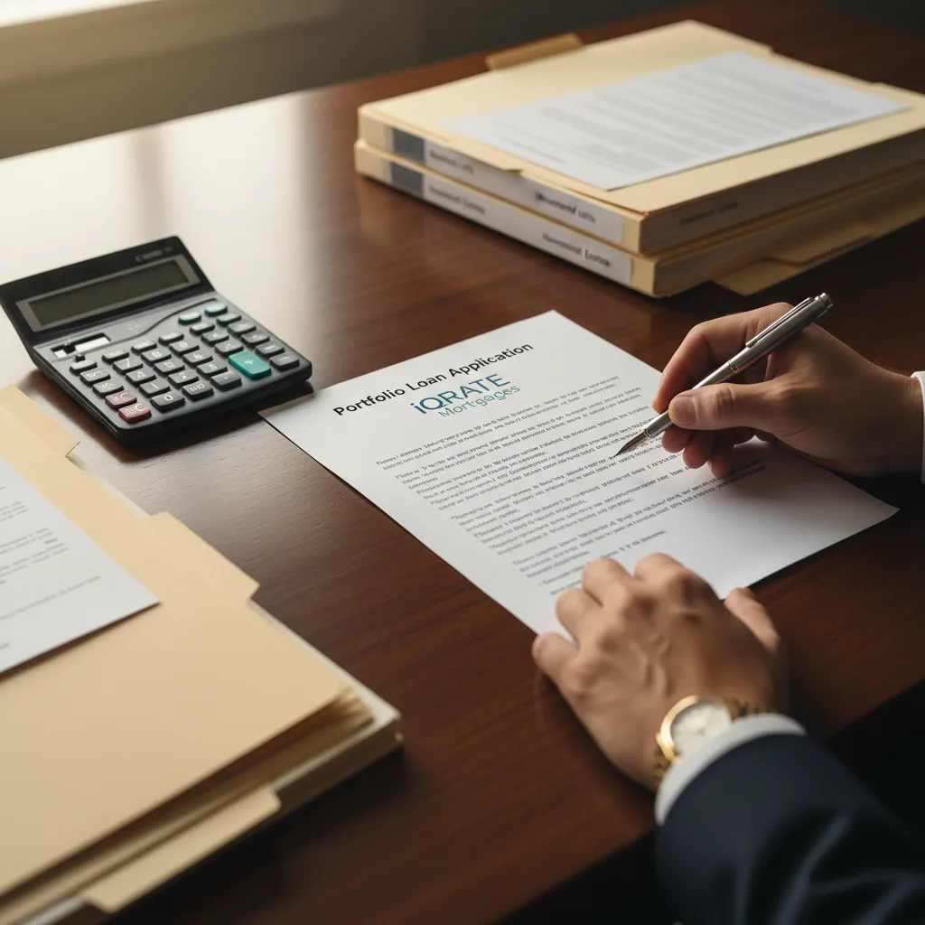 Organized documents for a portfolio loan application