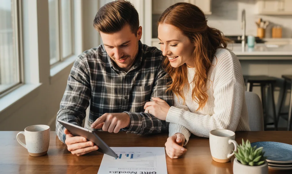 Couple planning their Texas mortgage with iQRATE.
