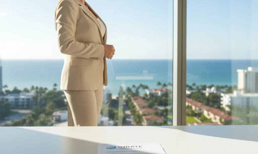Realtor in Miami office views scalable pipeline.