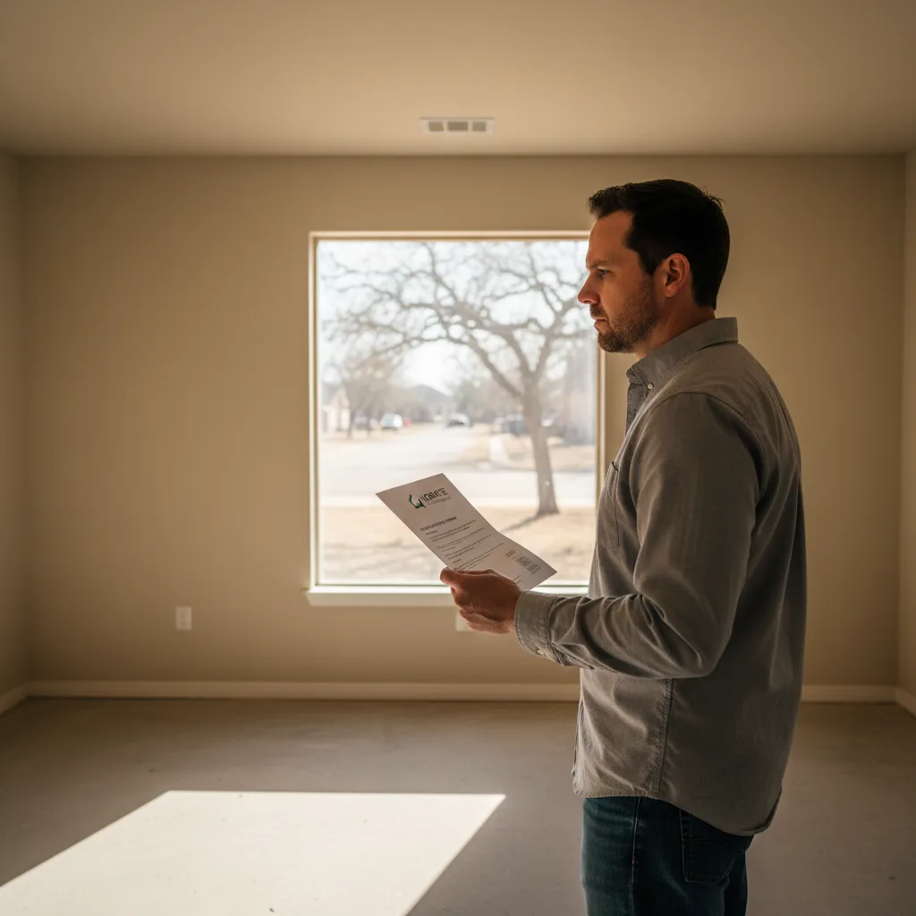 A person worried about their credit score due to medical debt.