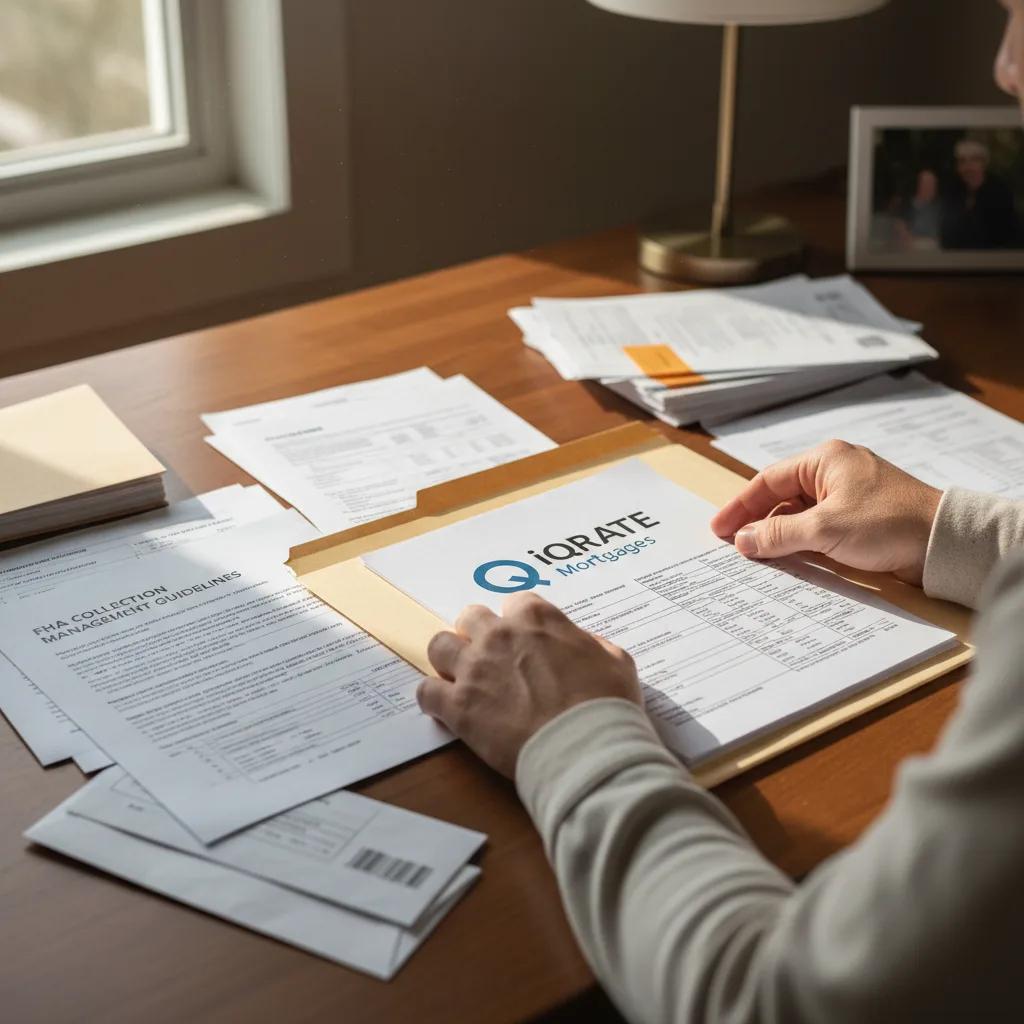 A couple reviewing mortgage documentation for their home loan.