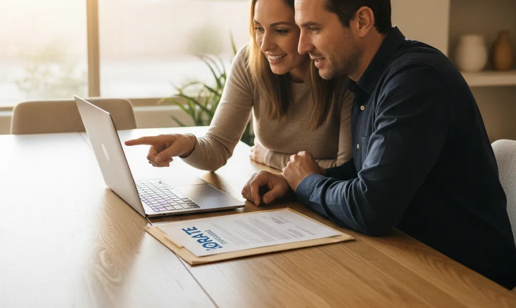 Couple planning their family business mortgage qualification.
