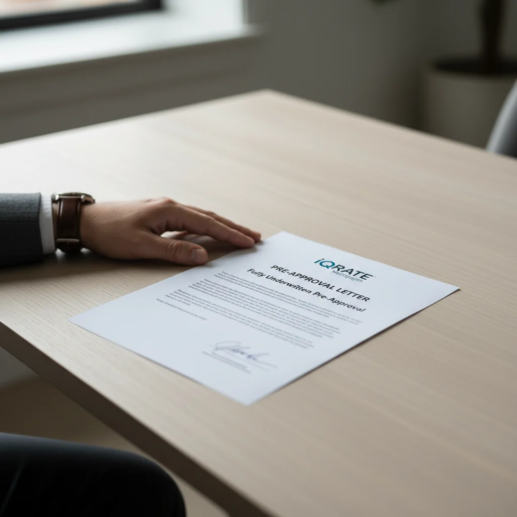 Organized stack of financial documents required for a loan application.