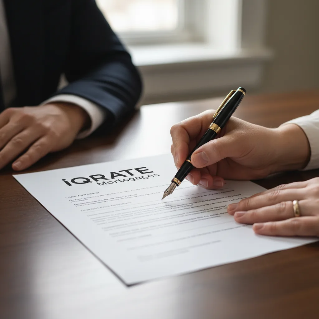 A dedicated senior mortgage advisor discussing a client's portfolio