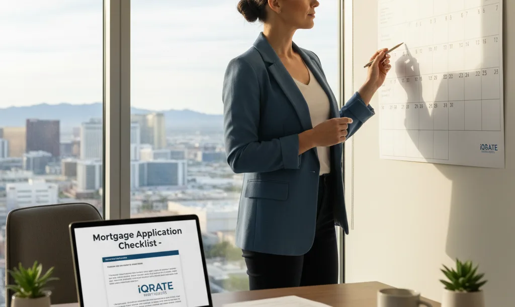 Self-employed person planning mortgage application in Las Vegas.