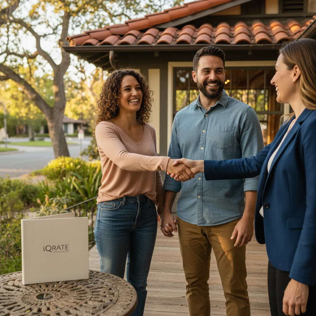 A frustrated real estate agent looking at a pile of paperwork.