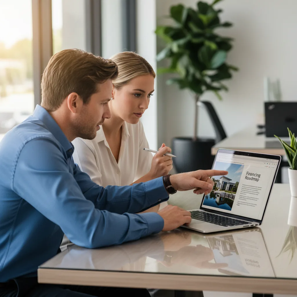 modern kitchen in a luxury florida home
