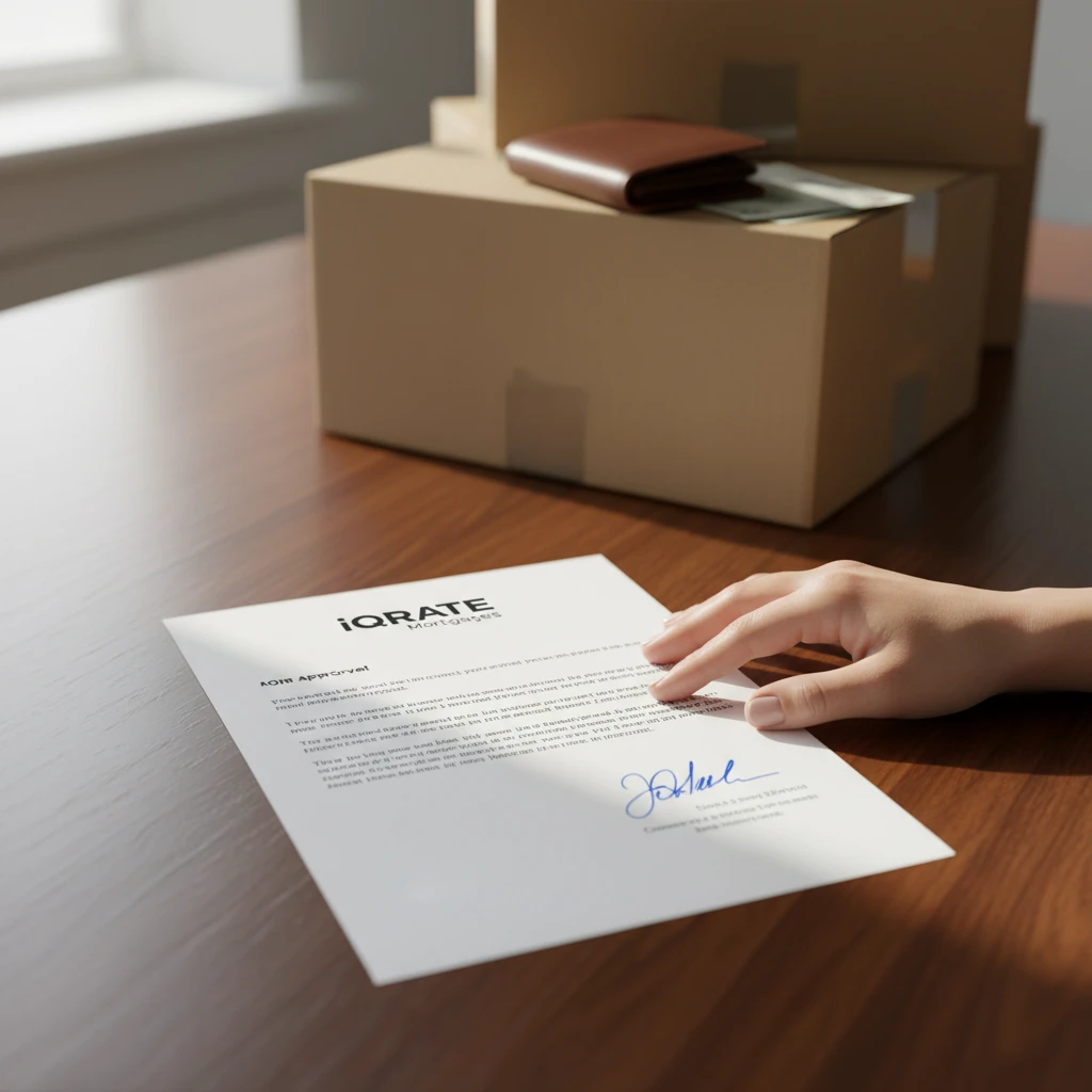 A real estate agent presenting data to clients