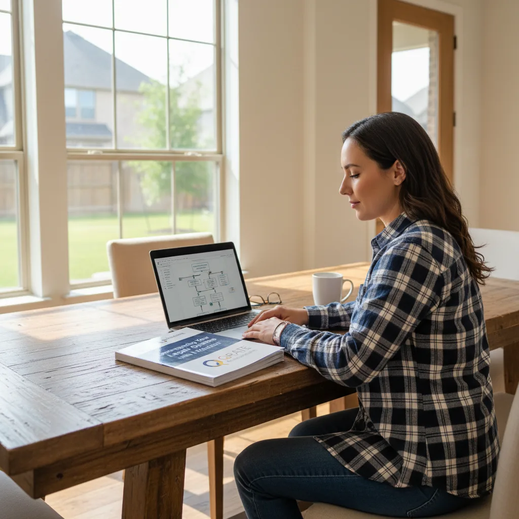 A suburban home in Houston, representing an inherited property.