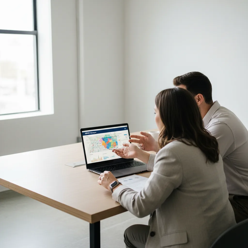 Miami skyline with a focus on luxury condo buildings.