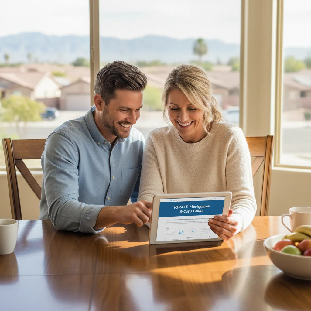 Mortgage underwriter analyzing S-Corporation tax documents and K-1 distributions.