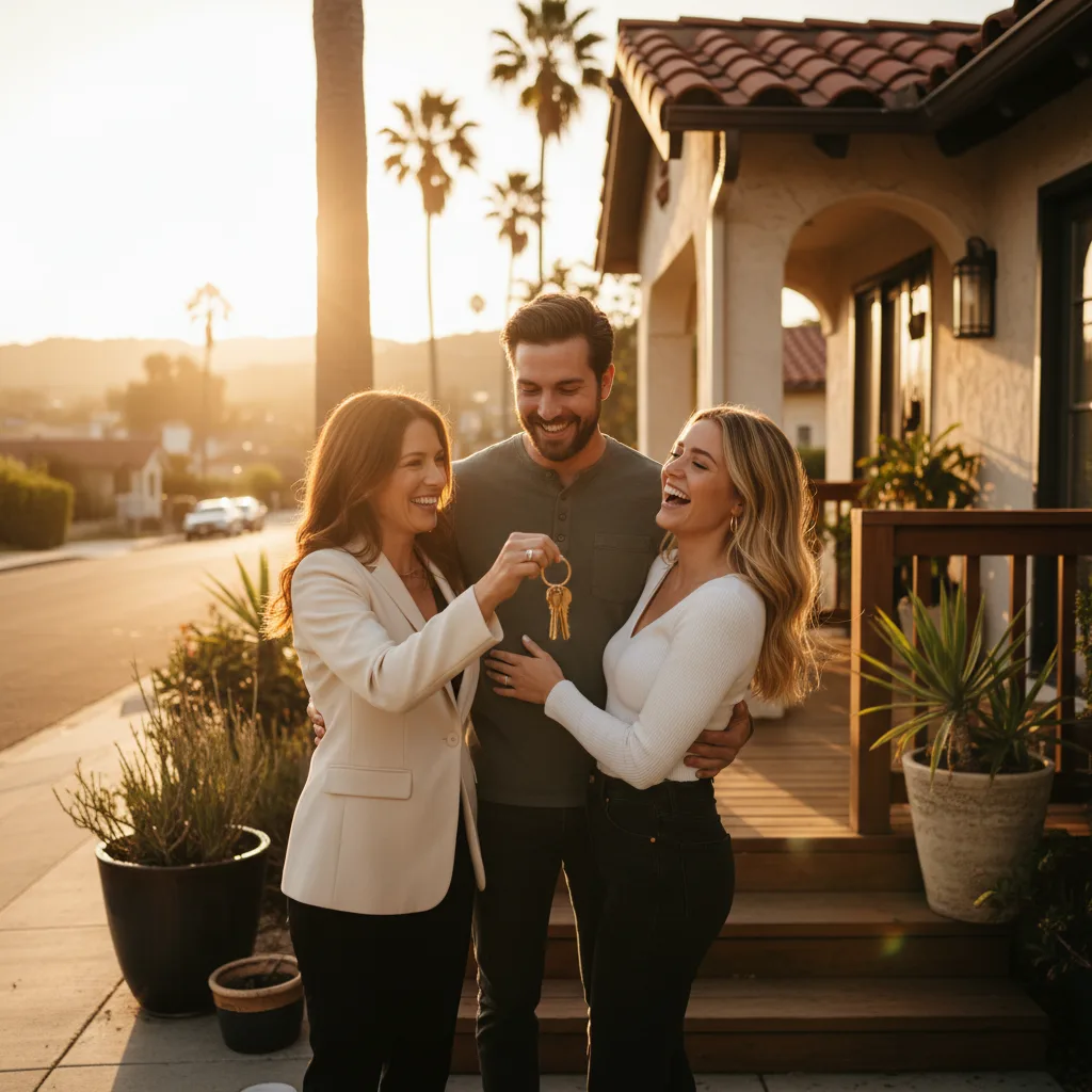 Mortgage professional explaining the closing process to a client.