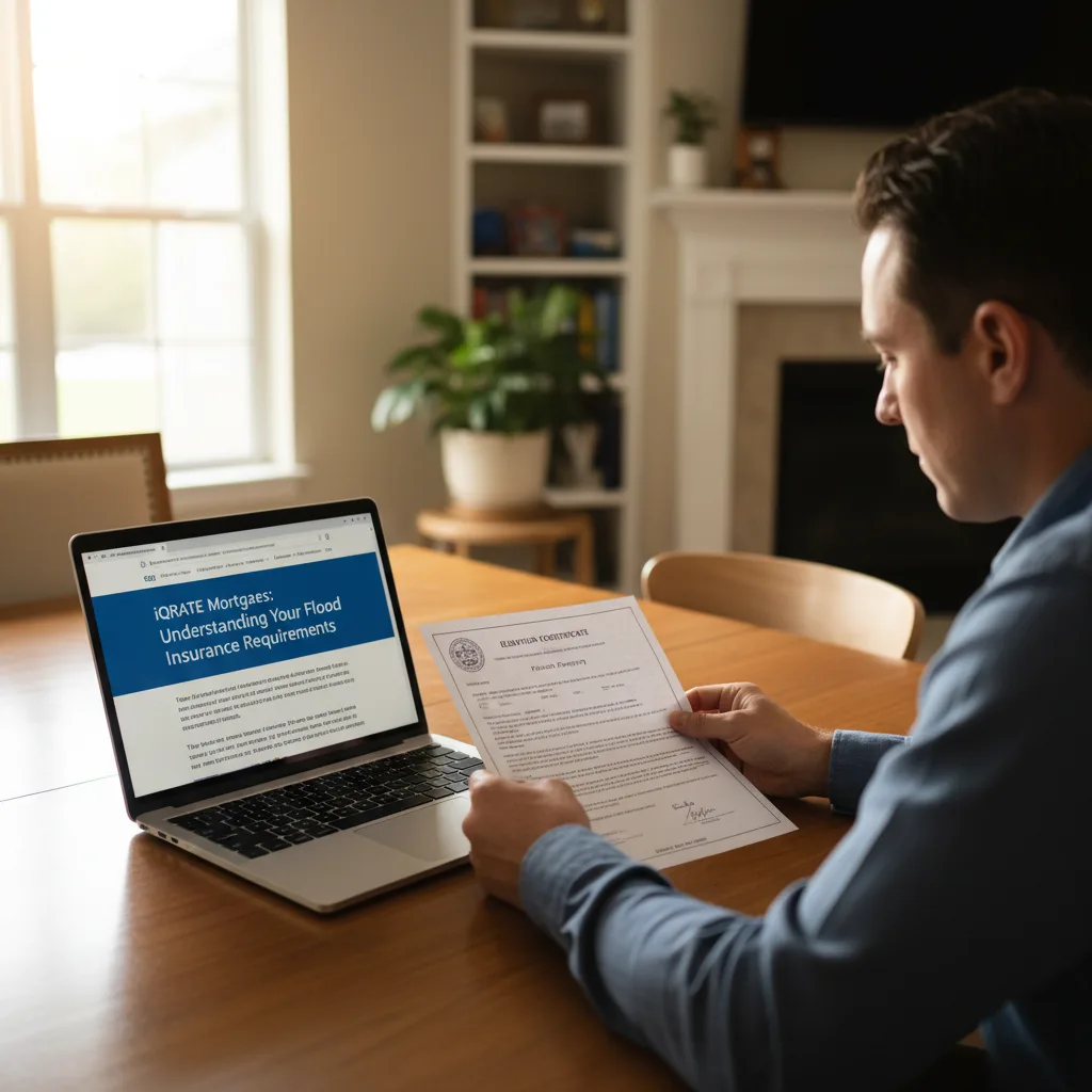 Flood insurance policy document for a home loan