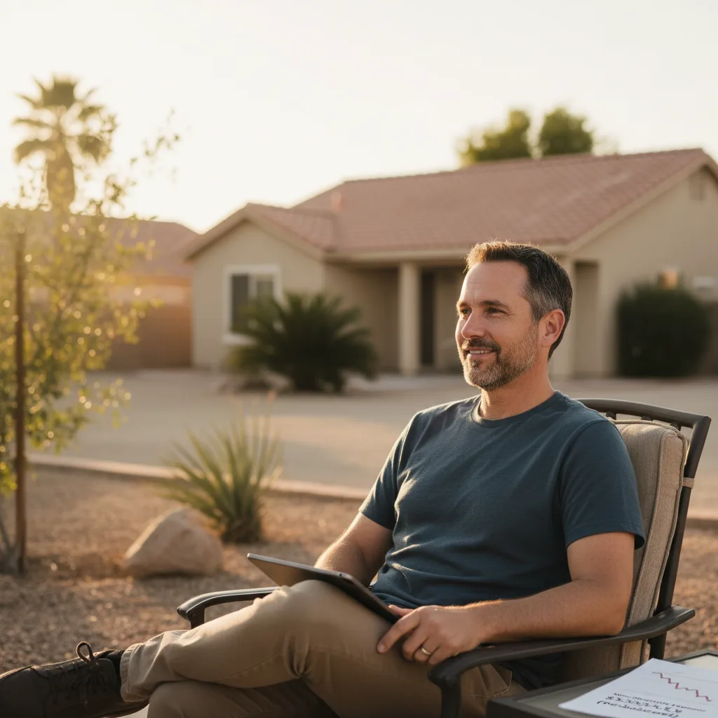 Homeowner comparing refinance options in Nevada