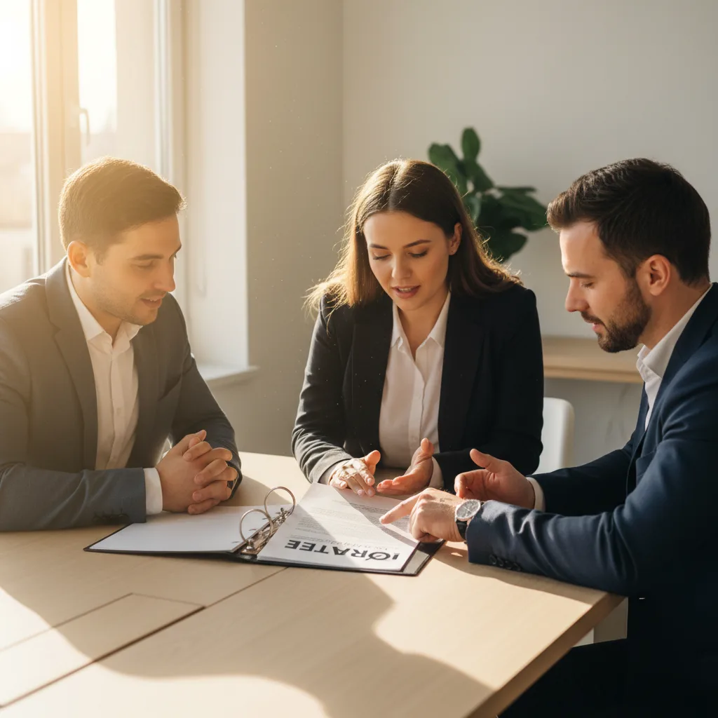 A dedicated mortgage professional working at their desk, representing an in-house lending solution.
